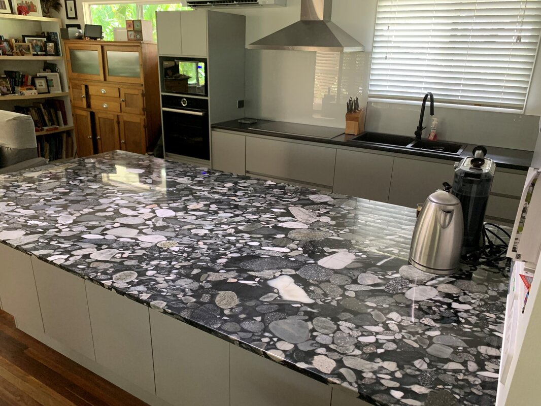 Black Marinace Granite Island Countertop